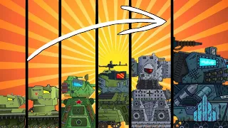 Hybrid Evolution. Mega Tanks Vs Mega BOSS - Cartoons about Tanks