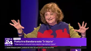 În fața ta cu Ana Blandiana: „Cred aproape patetic în puterea cărții de a forma oameni”