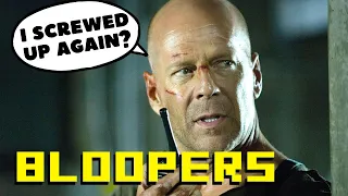 BRUCE WILLIS BLOOPERS COMPILATION. (Moonlighting, Die Hard, Red, The Jackal, Armageddon etc)