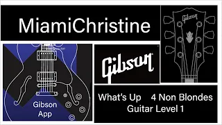 Guitar 🎸Beginner 🎸Gibson App 🎸Song What’s Up 🎸4 Non Blondes🎸Easy🎸One String Only