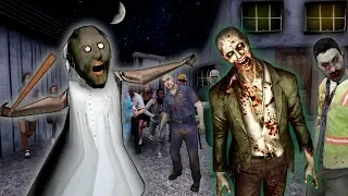 GRANNY vs 1000 ZOMBIES ATTACK GRANNY'S HOUSE Granny Funny Animation part 12