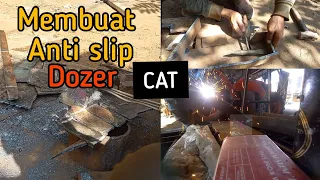 membuat anti slip Dozer D3G CAT. setelan rantai alat berat