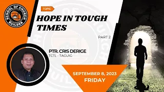 HOPE IN TOUGH TIMES (PART 2) | SCB DAILY STREAMING - SEPT 8, 2023