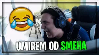 UMIREM OD SMEHA - RAGE NAJJACI ! Rocket League vs/Cale