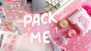 🌷 asmr packing orders for my small business pt.2 | sticker shop | real time | no talking + no bgm ✿