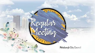Pittsburgh City Council Regular Meeting - 10/13/20