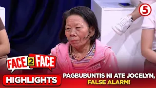 Pagbubuntis ni Ate Jocelyn, false alarm! | Face 2 Face