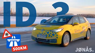 VW ID.3 Langstreckentest - 120 und 140km/h auf der Autobahn (-10°C im Winter)