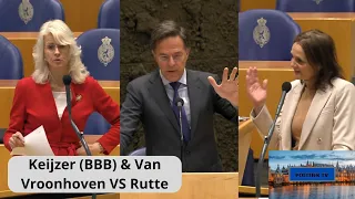 Keijzer (BBB) VS Rutte (VVD): "U REGEERT de hele tijd over uw graf, maar NU kan het opeens niet?!"