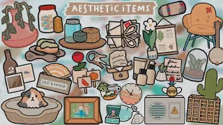 Toca Life World : WHERE TO FIND AESTHETIC ITEMS PART 2🍑🌿 | TOCA BOCA UPDATE