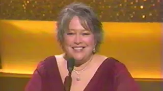 Kathy Bates presents film clip of past Oscar winners-- 75th Academy Awards. Tom Hanks Robin Williams