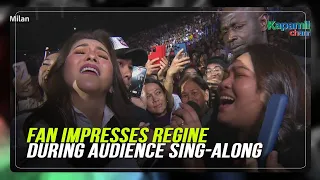 Fan impresses Regine Velasquez during audience sing-along in Milan | ABS-CBN News