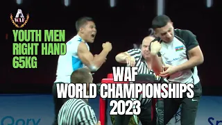 2023 WAF 65 KG RIGHT HAND YOUTH MEN ALL MATCHES