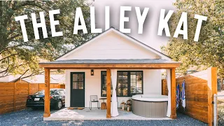Beautiful Backyard Tiny House Tour! | The Alley Kat (GIVEWAY)