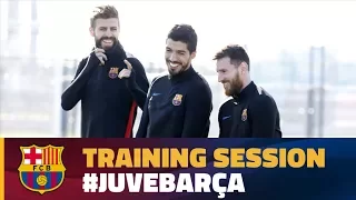 Barça's workout before the trip to Turin