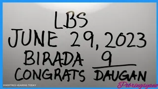 LBS SWERTRES HEARING TODAY JUNE 29, 2023