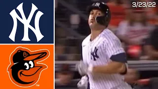 New York Yankees Vs. Baltimore Orioles | Spring Training Highlights | 3/23/22