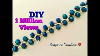 DIY Beaded bracelet Gorgeous ,Stunning , Fantabulous 😃👏🏼👱🏻‍♀️👩🏻