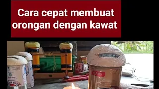 Cara cepat membuat orongan layangan dg kawat