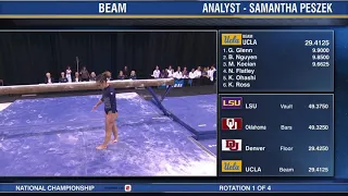 Katelyn Ohashi 2019 Beam at NCAA Finals 9.800