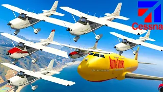 GTA V: Cessna 172SP Airplanes Best Extreme Longer Crash and Fail Compilation