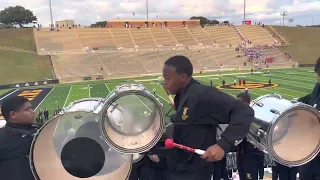Grambling State World Famed “Bubbly” percussion view