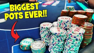 The LARGEST HANDS I’ve EVER played in MY LIFE!! // Poker Vlog #129
