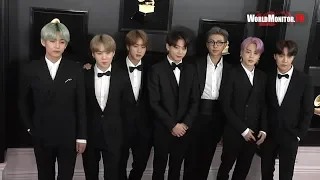 BTS arrive at 2019 Grammy Awards Red carpet in Los Angeles