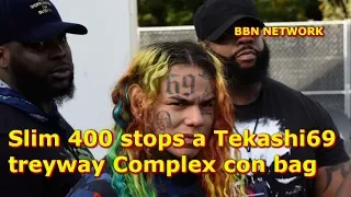 Slim 400 stops a Tekashi69 treyway Complex con bag