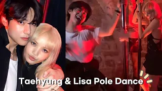 Taehyung and Lisa Pole Dancing for 2 minutes after CELINE Fashion Show in Paris