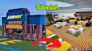 How To Make A Subway Restaurant In Minecraft (Interior)