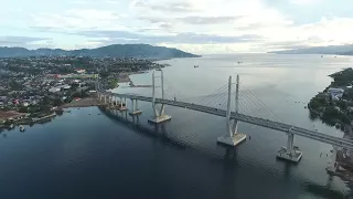 Drone Jembatan Merah Putih Ambon | Ambon city red and white bridge | Drone Maluku | DJI 0022