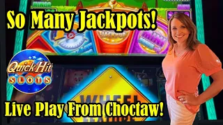 💰Jackpots on Every Kind of Slot Machine We Played!!! Live Play From Choctaw!  Action Packed!