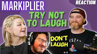 "Try Not To Laugh Challenge #21" @markiplier | HatGuy & Nikki react