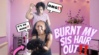 I DESTROYED MY SISTERS HAIR!!! IT ALL FALLS OUT!!!