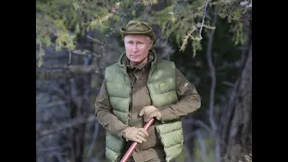 Путин и охотник в тайге