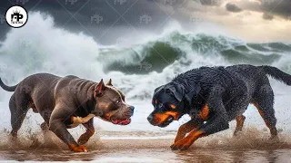 Rottweiler vs Pitbull Terrier Dog - Difference Between Pitbull and Rottweiler