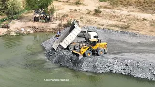 Part 43 ,Activation 90% Connect to Side No Sliding Making Road , Wheel Loader SDLG Move Stone ,Truck