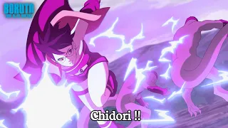 Uchiha Sarada vs 1000 Tsumeaka Menggunakan Chidori - Boruto Two Blue Vortex Episode Terbaru part 8