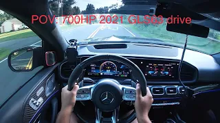 (700HP) 2021 Mercedes-AMG GLS63-POV TEST DRIVE