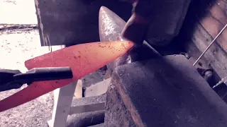 Hand forging a chef knife ( Part 1 - the forging) - By bladesmith Alexi Croteau