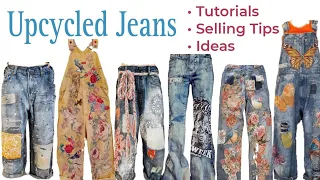 Upcycled Jeans - Tutorials - Tips For Selling - Slide Show - Ideas