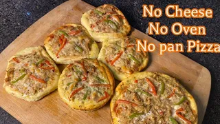 No Cheese No Pan Without Oven Bakery Pizza Recipe By @cookingwithzain| Pizza Without Cheese Bakery