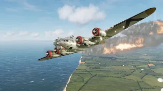 DCS FW 190 A-8 - New Damage Model - Interception Boeing B-17G "Flying Fortress"