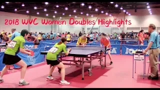 比赛集锦：Highlights: Former Olympic Player Tong Feiming VS Long pips (2018 WVC Women Doubles)