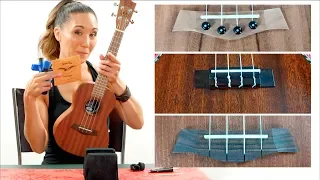 How to Restring Your Ukulele - 3 Different Bridges + 2 Different Headstocks