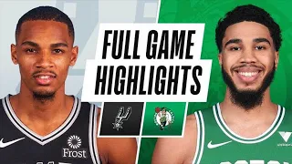 NBA GAME RECAP | Spurs vs Celtics | April 30, 2021