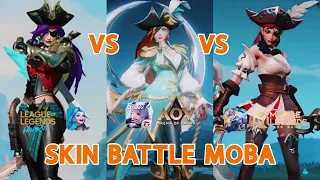 Mobile Legends VS Arena Of Valor VS League Of Legends Wild Rift - SKIN COMPARISON THEMES