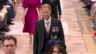 Prince Harry Arrives to King Charles' Coronation