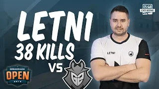 CS:GO POV - LETN1 38 kills vs G2 on Dust2 @ DreamHack Open Tours 2019 Semi-Finals